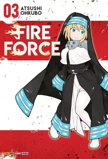 Capa de Fire Force Vol. 3, Panini