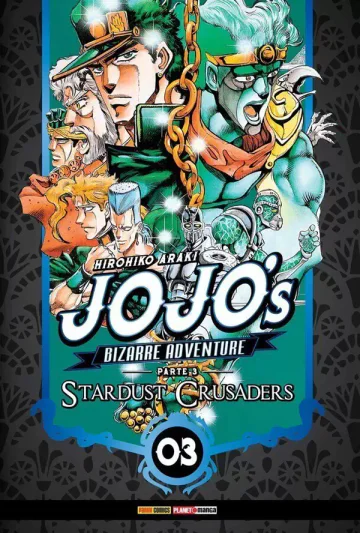 Capa de Jojo's Bizarre Adventure Parte 3: Stardust Crusaders Vol. 3, Panini