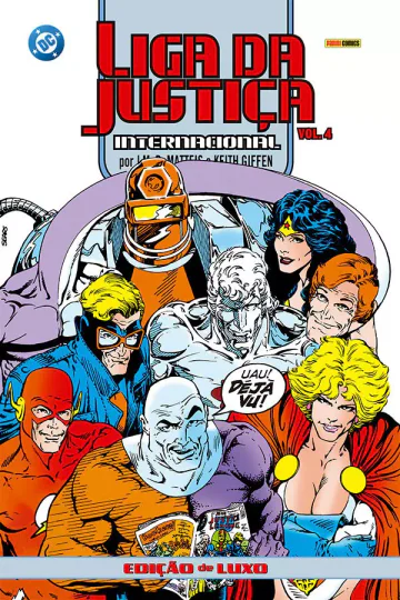 Capa de Liga Da Justiça Internacional Por J.M. DeMatteis E Keith Giffen – Edição De Luxo Vol. 4, Panini