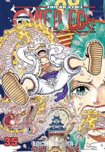 Capa de One Piece 3 Em 1 Vol. 35, Panini