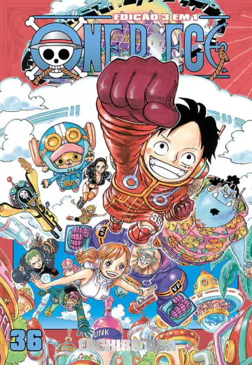 Capa de One Piece 3 Em 1 Vol. 36, Panini
