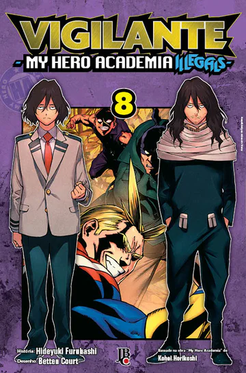 Capa de Vigilante: My Hero Academia Illegals #08, Editora JBC
