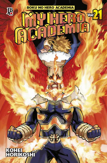 Capa de My Hero Academia #21, Editora JBC