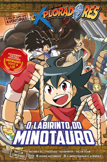 Capa de Clube dos eXploradores – O Labirinto do Minotauro, Editora JBC