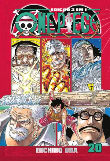 Capa de One Piece 3 Em 1 Vol. 20, Panini