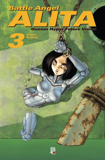 Capa de Battle Angel Alita #03, Editora JBC