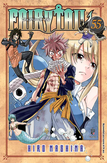 Capa de Fairy Tail #55, Editora JBC