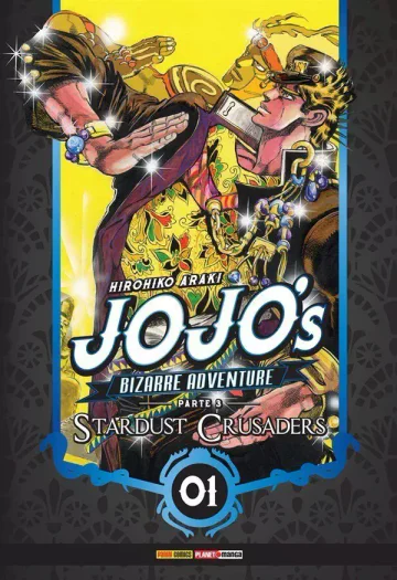 Capa de Jojo's Bizarre Adventure Parte 3: Stardust Crusaders Vol. 1, Panini