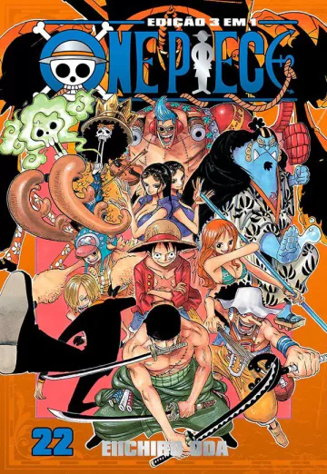 Capa de One Piece 3 Em 1 Vol. 22, Panini