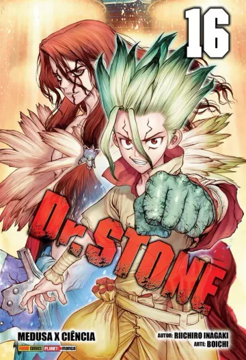 Capa de Dr. Stone Vol. 16, Panini