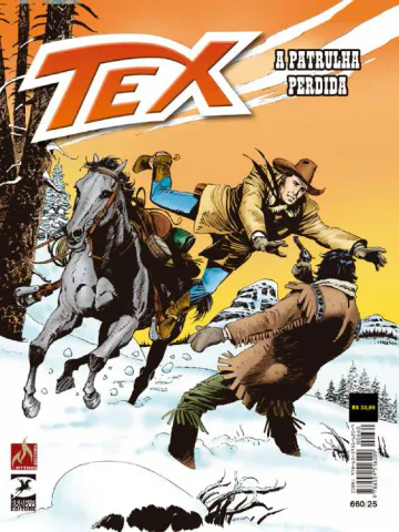 Capa de Tex nº 660 — A patrulha perdida, Mythos Editora