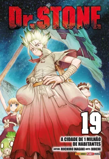 Capa de Dr. Stone Vol. 19, Panini
