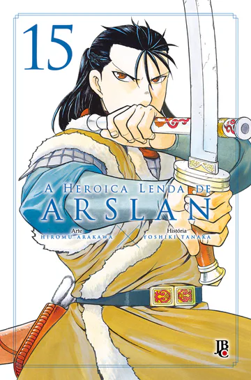 Capa de A Heroica Lenda de Arslan #15, Editora JBC