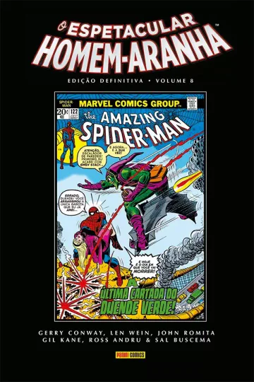 Capa de O Espetacular Homem-Aranha Edição Definitiva Vol. 8, Panini