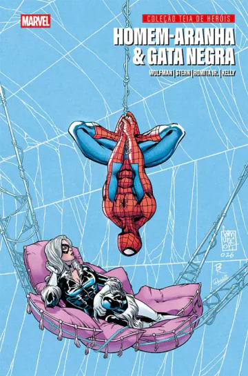 Capa de Coleção Homem-Aranha: Teia De Heróis Vol. 5 - Homem-Aranha & Gata Negra, Panini