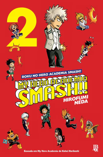 Capa de My Hero Academia Smash! #02, Editora JBC