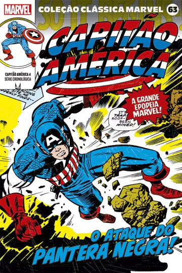 Capa de Coleção Clássica Marvel Vol. 63 - Capitão América 04, Panini