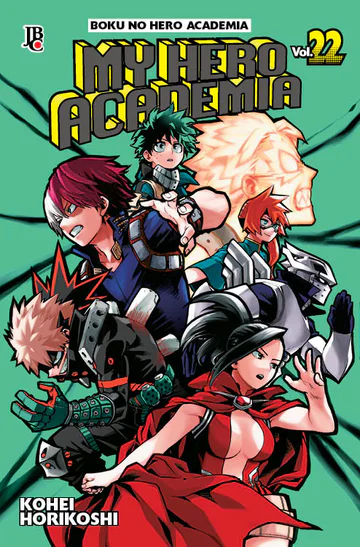 Capa de My Hero Academia #22, Editora JBC