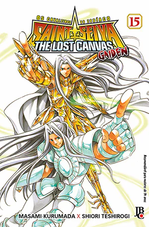 Capa de Os Cavaleiros do Zodíaco: The Lost Canvas Gaiden #15, Editora JBC