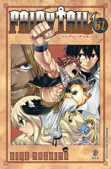 Capa de Fairy Tail #61, Editora JBC