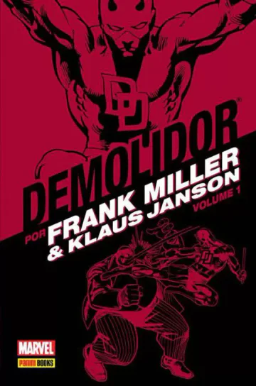Capa de Demolidor Por Frank Miller E Klaus Janson Vol. 1, Panini