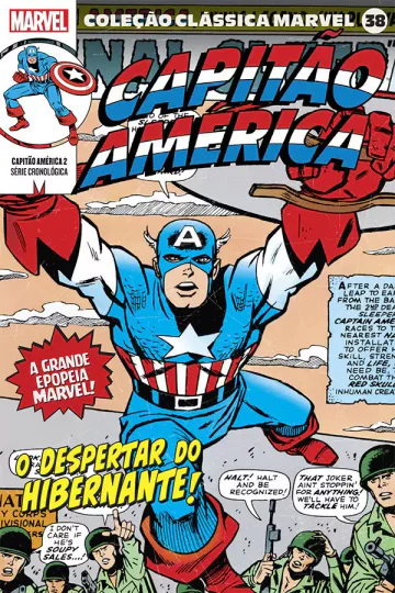 Capa de Coleção Clássica Marvel Vol. 38 - Capitão América Vol. 2, Panini