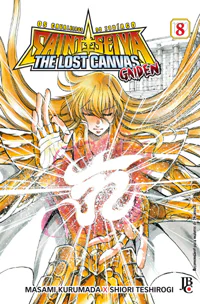Capa de Os Cavaleiros do Zodíaco: The Lost Canvas Gaiden #08, Editora JBC