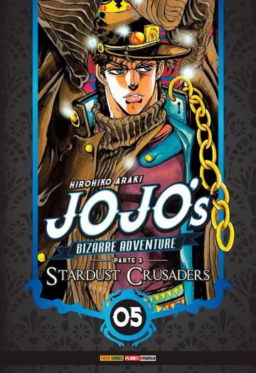 Capa de Jojo's Bizarre Adventure Parte 3: Stardust Crusaders Vol. 5, Panini