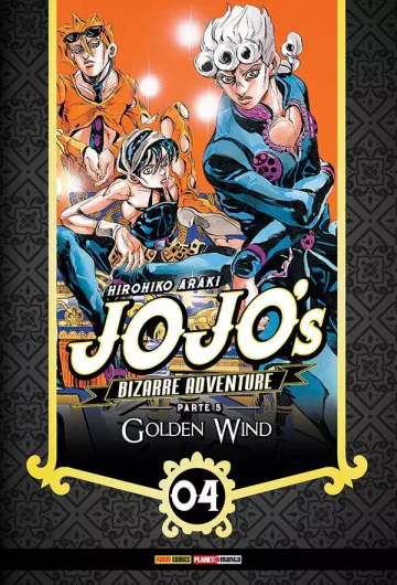 Capa de Jojo's Bizarre Adventure Parte 5: Golden Wind Vol. 04, Panini