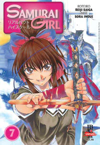Capa de Samurai Girl #07, Editora JBC