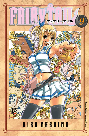 Capa de Fairy Tail #09, Editora JBC