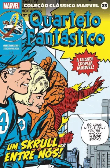 Capa de Coleção Clássica Marvel Vol. 23 - Quarteto Fantástico Vol. 4, Panini