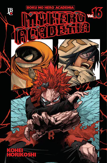 Capa de My Hero Academia #16, Editora JBC