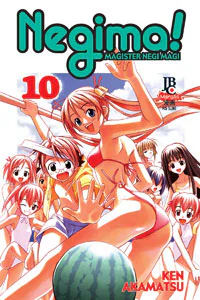 Capa de Negima #10, Editora JBC