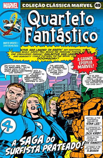 Capa de Coleção Clássica Marvel Vol. 49 - Quarteto Fantástico 11, Panini