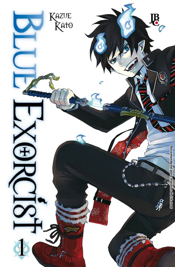 Capa de Blue Exorcist #01, Editora JBC