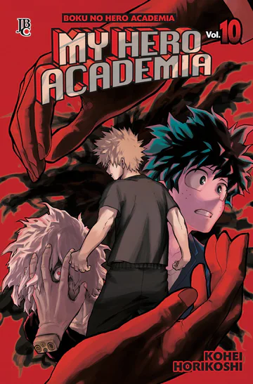 Capa de My Hero Academia #10, Editora JBC