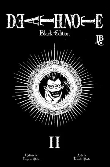 Capa de Death Note - Black Edition #02, Editora JBC