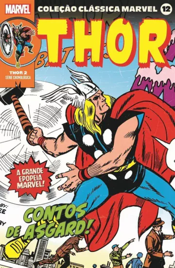 Capa de Coleção Clássica Marvel Vol. 12 - Thor Vol. 2, Panini