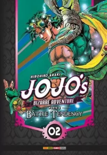 Capa de Jojo's Bizarre Adventure Parte 2: Battle Tendency Vol. 2, Panini