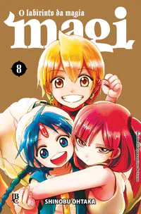 Capa de Magi - O Labirinto da Magia #08, Editora JBC