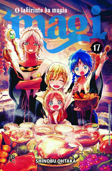 Capa de Magi - O Labirinto da Magia #17, Editora JBC