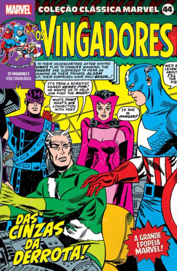 Capa de Coleção Clássica Marvel Vol. 44 - Vingadores Vol. 5, Panini