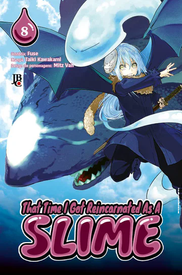 Capa de That Time I Got Reincarnated as a Slime #08, Editora JBC