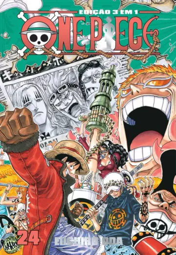 Capa de One Piece 3 Em 1 Vol. 24, Panini