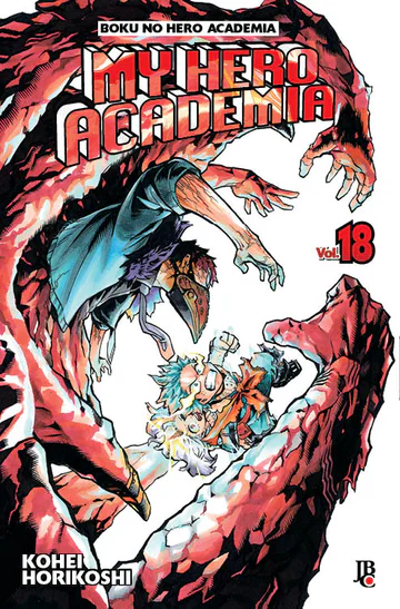 Capa de My Hero Academia #18, Editora JBC