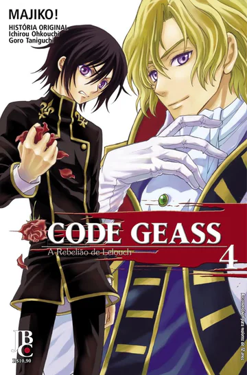 Capa de Code Geass – A Rebelião de Lelouch #04, Editora JBC