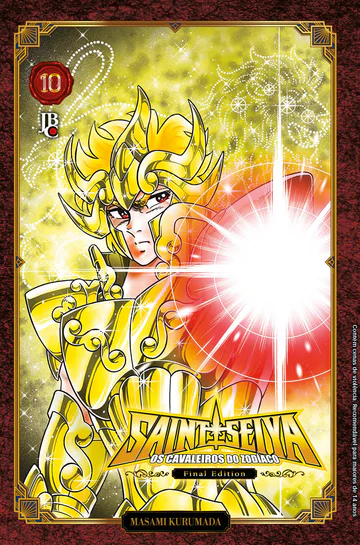 Capa de Cavaleiros do Zodíaco Saint Seiya Final Edition #10, Editora JBC