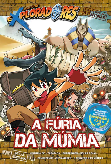 Capa de Clube dos eXploradores – A Fúria da Múmia, Editora JBC