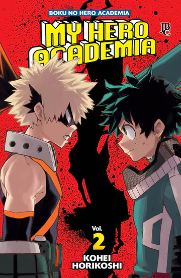 Capa de My Hero Academia #02, Editora JBC